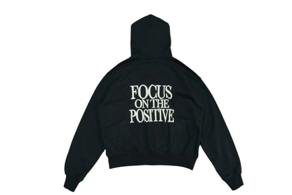 Focus On The Positive Zip Up Black